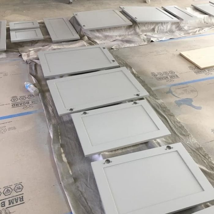 Commercial ceiling painting in a Bolingbrook, IL office