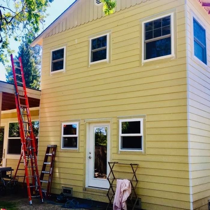 Rental deck repainted in Bolingbrook, IL